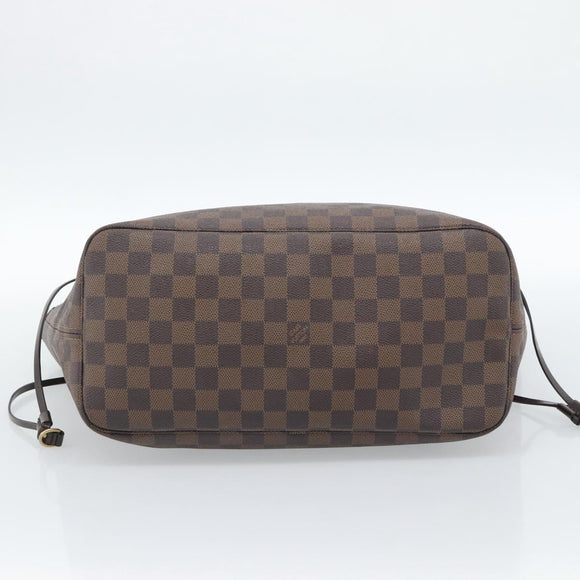 LOUIS VUITTON Damier Ebene Neverfull MM Tote Bag N51105 LV Auth 184292A