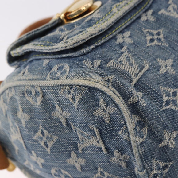 LOUIS VUITTON Monogram Denim Neo Speedy Hand Bag Blue M95019 LV Auth 184295A