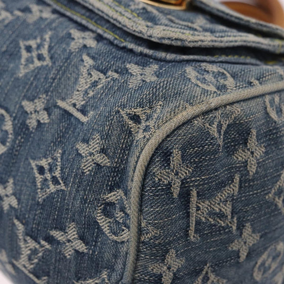 LOUIS VUITTON Monogram Denim Neo Speedy Hand Bag Blue M95019 LV Auth 184295A