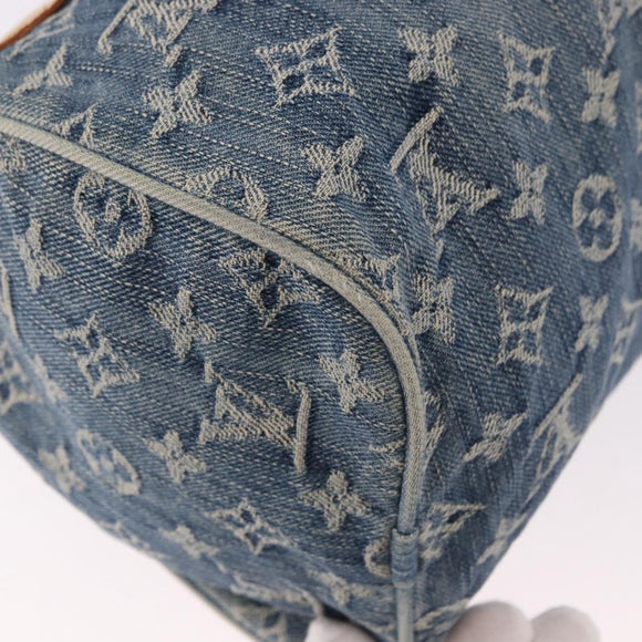LOUIS VUITTON Monogram Denim Neo Speedy Hand Bag Blue M95019 LV Auth 184295A