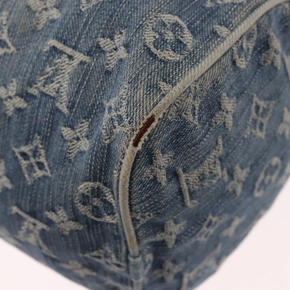 LOUIS VUITTON Monogram Denim Neo Speedy Hand Bag Blue M95019 LV Auth 184295A