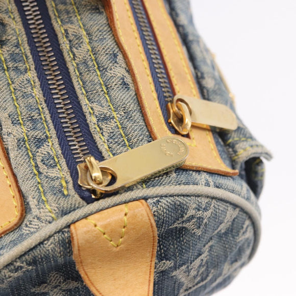 LOUIS VUITTON Monogram Denim Neo Speedy Hand Bag Blue M95019 LV Auth 184295A