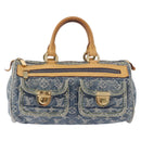 LOUIS VUITTON Monogram Denim Neo Speedy Hand Bag Blue M95019 LV Auth 184295A-13