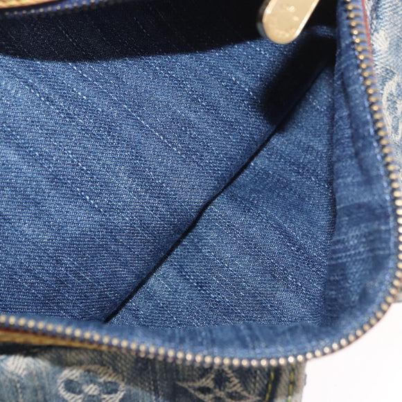LOUIS VUITTON Monogram Denim Neo Speedy Hand Bag Blue M95019 LV Auth 184295A