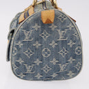 LOUIS VUITTON Monogram Denim Neo Speedy Hand Bag Blue M95019 LV Auth 184295A-3