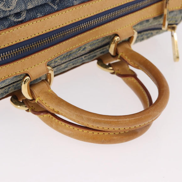 LOUIS VUITTON Monogram Denim Neo Speedy Hand Bag Blue M95019 LV Auth 184295A