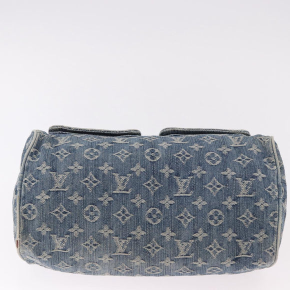 LOUIS VUITTON Monogram Denim Neo Speedy Hand Bag Blue M95019 LV Auth 184295A