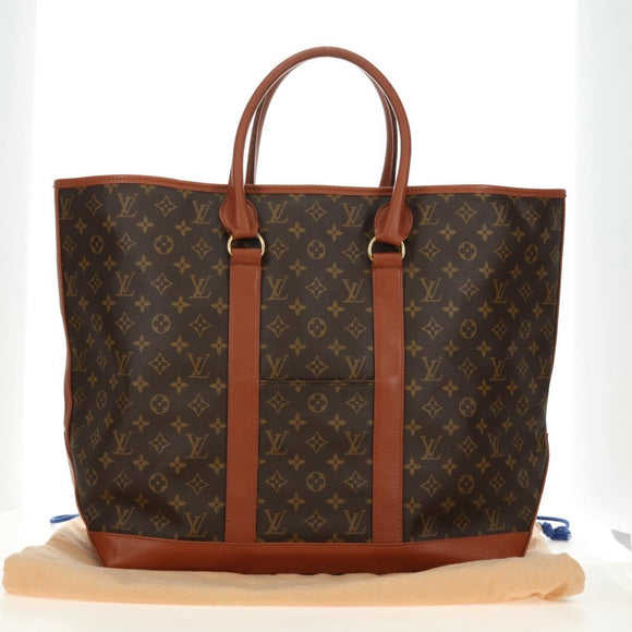 LOUIS VUITTON Monogram Sac Weekend GM Tote Bag M42420 LV Auth 184299V