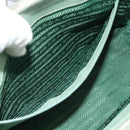PRADA Galleria Handtasche Saffiano-Leder 2-Wege Limettengrün Silber Auth 184301A-23
