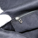 FENDI Mamma Baguette Shoulder Bag Cotton Jersey Black Silver Auth 184302-20