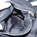 FENDI Mamma Baguette Shoulder Bag Cotton Jersey Black Silver Auth 184302-21
