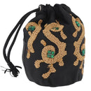 PRADA Purse Pouch Nylon Black Auth 184311-1