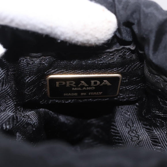 PRADA Purse Pouch Nylon Black Auth 184311