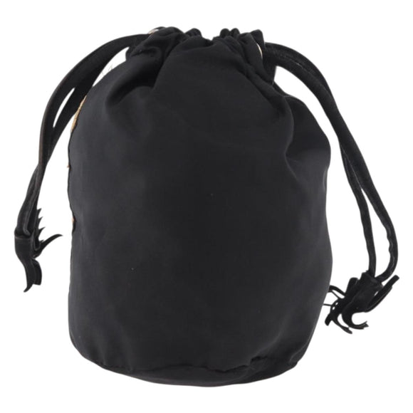 PRADA Purse Pouch Nylon Black Auth 184311