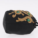 PRADA Purse Pouch Nylon Black Auth 184311-3