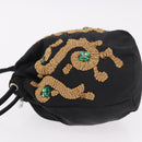 PRADA Purse Pouch Nylon Black Auth 184311-4