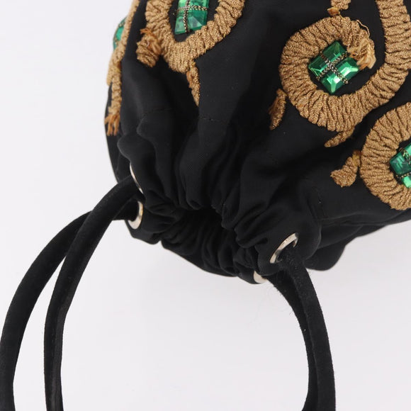 PRADA Purse Pouch Nylon Black Auth 184311