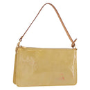 LOUIS VUITTON Monogram Vernis Lexington Pouch Beige M91010 LV Auth 184312-1