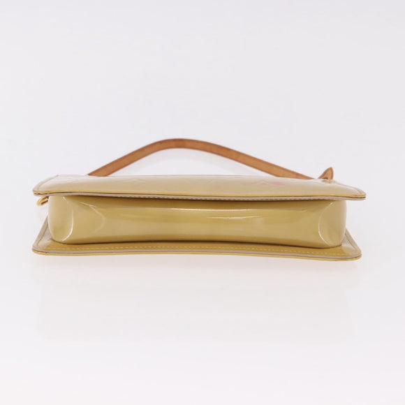 LOUIS VUITTON Monogram Vernis Lexington Pouch Beige M91010 LV Auth 184312
