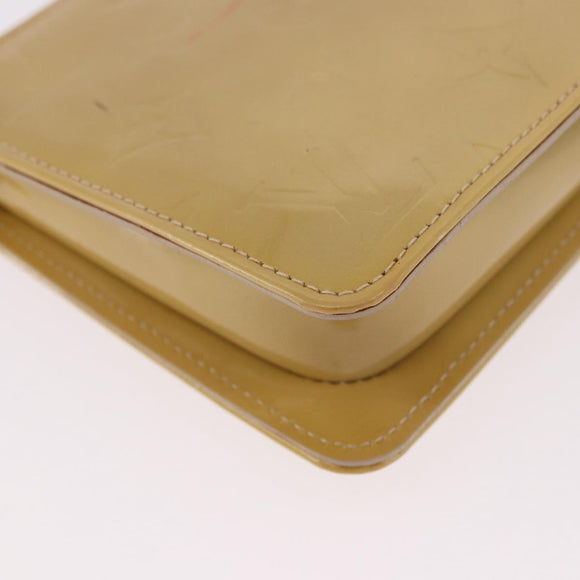 LOUIS VUITTON Monogram Vernis Lexington Pouch Beige M91010 LV Auth 184312