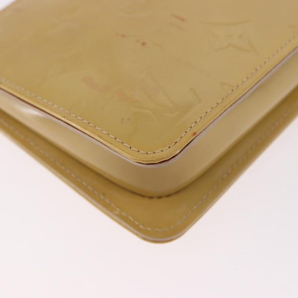 LOUIS VUITTON Monogram Vernis Lexington Pouch Beige M91010 LV Auth 184312