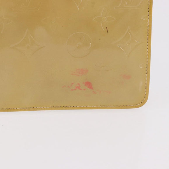 LOUIS VUITTON Monogram Vernis Lexington Pouch Beige M91010 LV Auth 184312