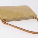 LOUIS VUITTON Monogram Vernis Lexington Pouch Beige M91010 LV Auth 184312-7