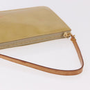 LOUIS VUITTON Monogram Vernis Lexington Pouch Beige M91010 LV Auth 184312-8