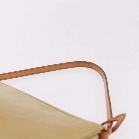 LOUIS VUITTON Monogram Vernis Lexington Pouch Beige M91010 LV Auth 184312
