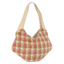 LOEWE Shoulder Bag cotton Beige Gold Auth 184313A-1