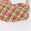 LOEWE Shoulder Bag cotton Beige Gold Auth 184313A-16
