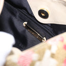 LOEWE Shoulder Bag cotton Beige Gold Auth 184313A-17