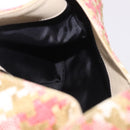 LOEWE Shoulder Bag cotton Beige Gold Auth 184313A-18