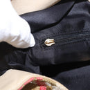 LOEWE Shoulder Bag cotton Beige Gold Auth 184313A-11