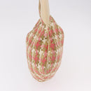 LOEWE Shoulder Bag cotton Beige Gold Auth 184313A-3