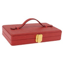 FENDI Vanity Handtas Leer Rood Goud Origineel 184315A-1