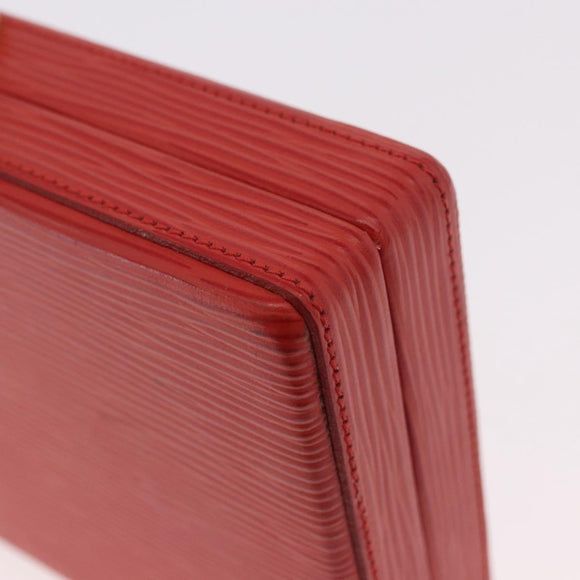 FENDI Vanity Handtas Leer Rood Goud Origineel 184315A