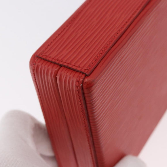 FENDI Vanity Handtas Leer Rood Goud Origineel 184315A