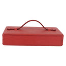FENDI Vanity Handtas Leer Rood Goud Origineel 184315A-3
