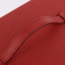 FENDI Vanity Handtas Leer Rood Goud Origineel 184315A-7