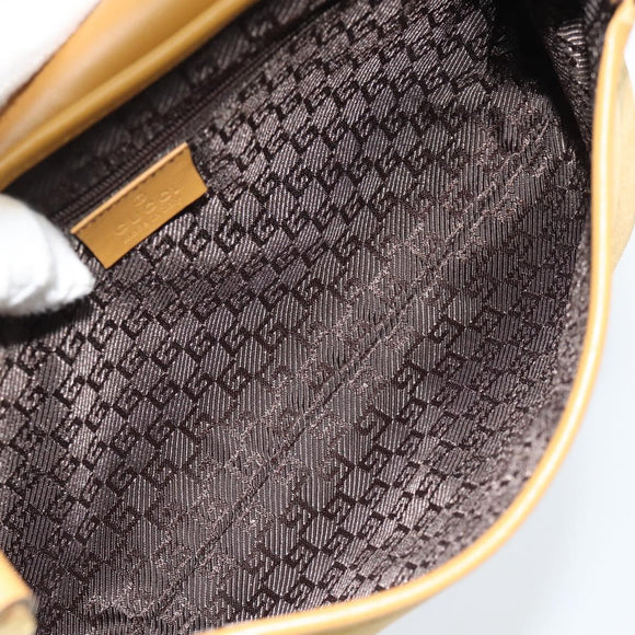 GUCCI Bamboo Jackie Shoulder Bag Suede Beige Gold 001 4096 Auth 184325V