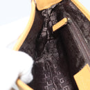 GUCCI Bamboo Jackie Shoulder Bag Suede Beige Gold 001 4096 Auth 184325V-18