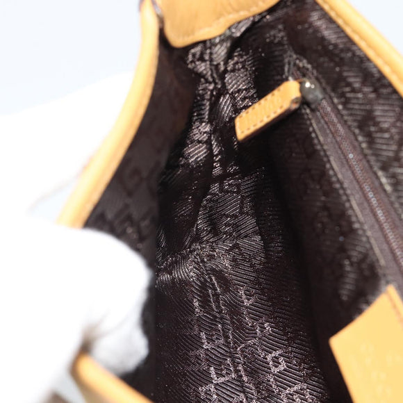 GUCCI Bamboo Jackie Shoulder Bag Suede Beige Gold 001 4096 Auth 184325V