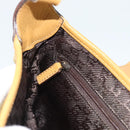 GUCCI Bamboo Jackie Shoulder Bag Suede Beige Gold 001 4096 Auth 184325V-19