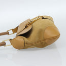 GUCCI Bamboo Jackie Shoulder Bag Suede Beige Gold 001 4096 Auth 184325V-4