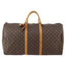 LOUIS VUITTON Monogram Keepall 60 Boston Bag M41422 LV Auth 184326A-13