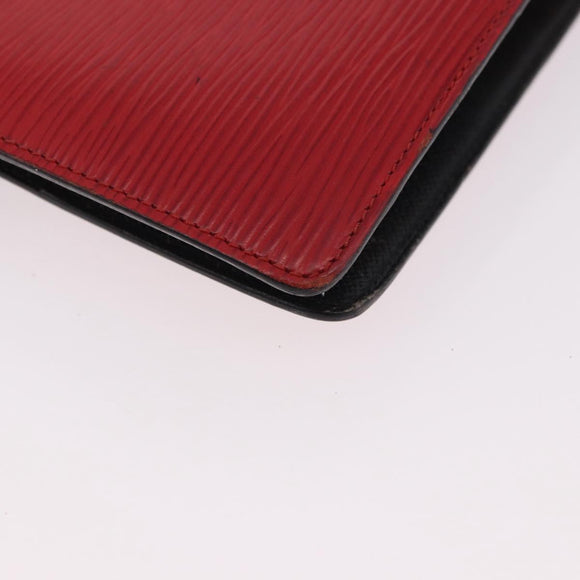 LOUIS VUITTON Epi Agenda MM Day Planner Cover Red R20047 LV Auth 184327