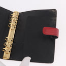 LOUIS VUITTON Epi Agenda MM Day Planner Cover Red R20047 LV Auth 184327-20