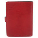 LOUIS VUITTON Epi Agenda MM Day Planner Cover Red R20047 LV Auth 184327-2