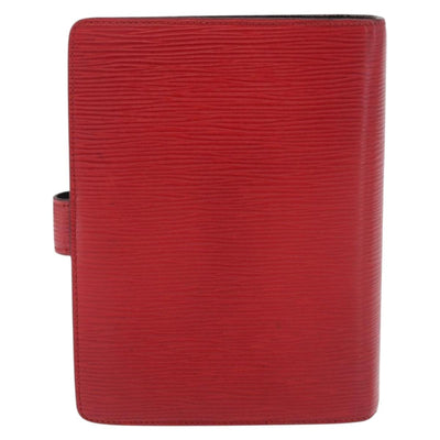 LOUIS VUITTON Epi Agenda MM Day Planner Cover Red R20047 LV Auth 184327 - 0
